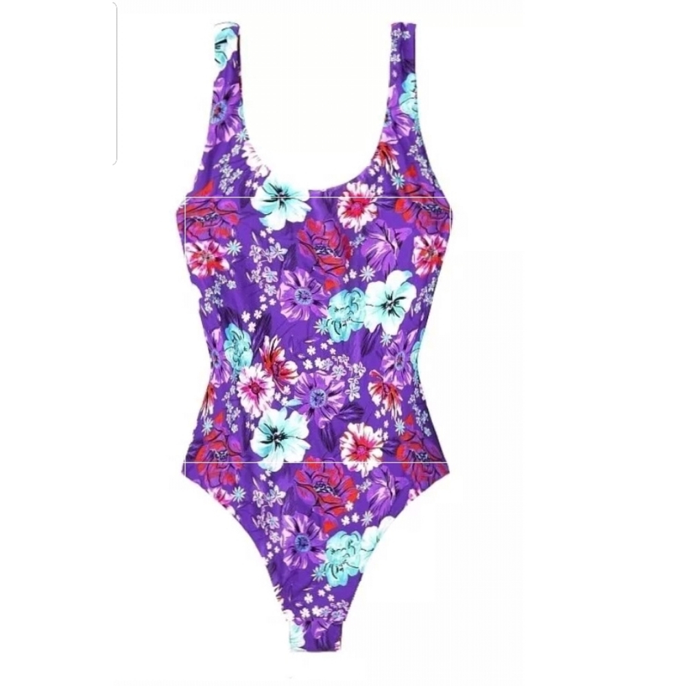 🌺💜 New Victoria's Secret Swim One Piece Floral